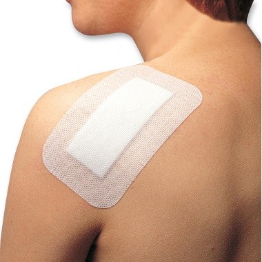 zelfklevend verband + absorb. kompres(1)